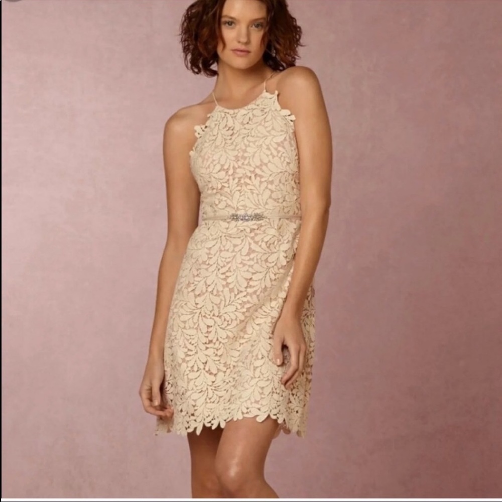 BHLDN Anthropologie Jordan Lace Rehersal Dress